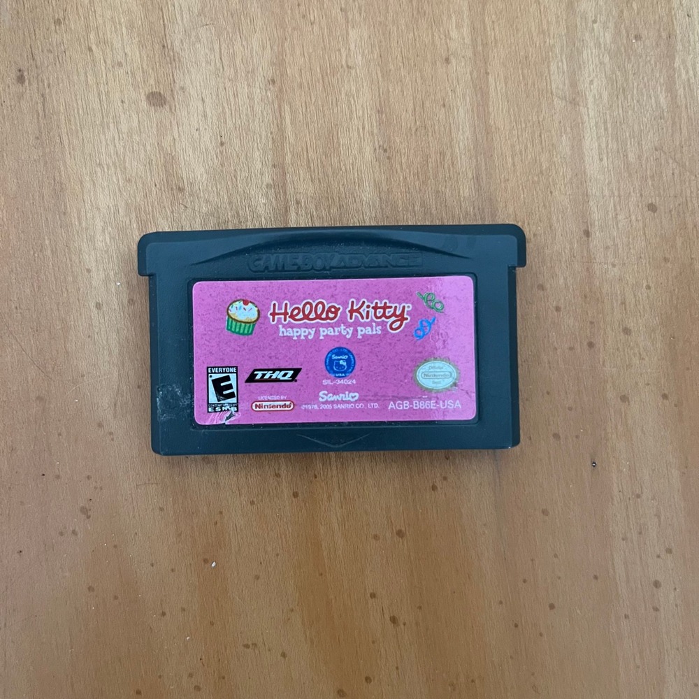 Hello Kitty Happy Party Pals Game Boy Advance Nintendo GBA Game Cartridge Only